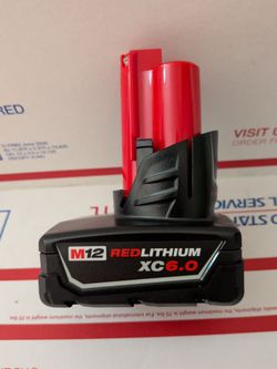 Milwaukee M12 XC 6.0 Battery  6ah