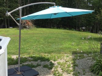 Teal umbrella