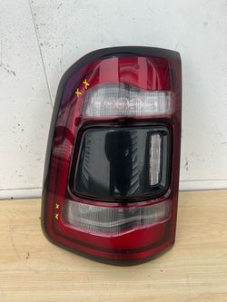 Dodge Ram Rear 1500 Driver Side LED Tail Light Blind Spot Black 2019 - 2024 Used Aftermarket