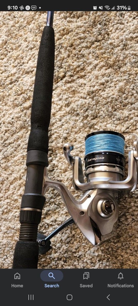 Shimano Saragosa 20k On Terez Rod