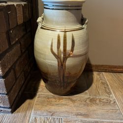 Large Studio Pottery Signed  Vase Excellent Condition 