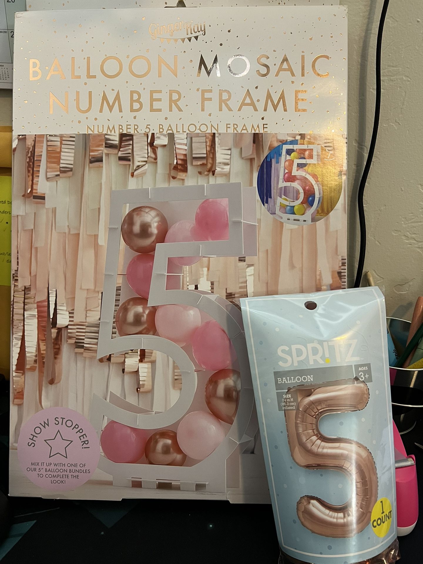 Ballon Number Frame And Ballon