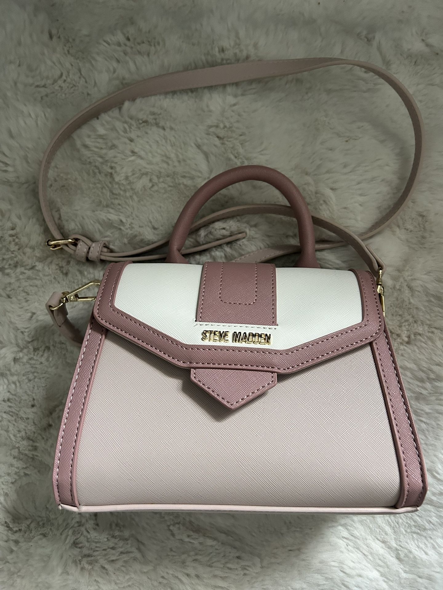 Pink/white Steve Madden Purse