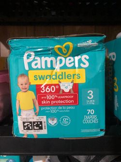Pampers Swaddlers size 3 diapers