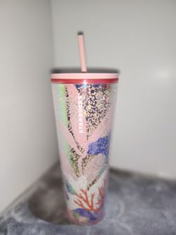 Starbucks Summer 2021 Coral Reef Bubble Venti cold cup