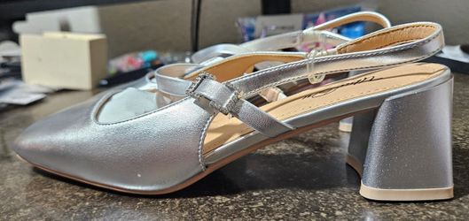 UBWDU Women's Slingback Chunky Heel Pumps New Size 8 8.5 Mary Jane Shoes