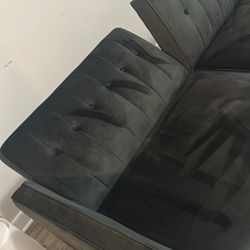 Black Velvet Futon