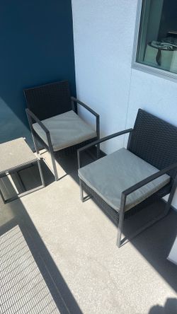 Modern Patio Chair Set