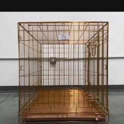 Dog Crate Wire Folding Size 36” Medium With Grid And Tray New 