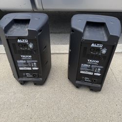 DUAL TX208 PA SPEAKERS
