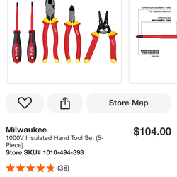 Brand New Milwaukee 1000V Insulated Electrician Tool Set