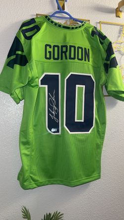 Josh Gordon Signed seahawks Jersey Beckett Lime Green Rare