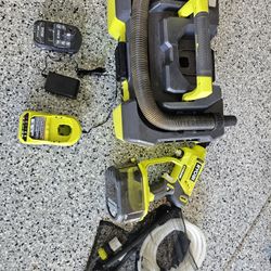 Ryobi Vac And Washer With Battery