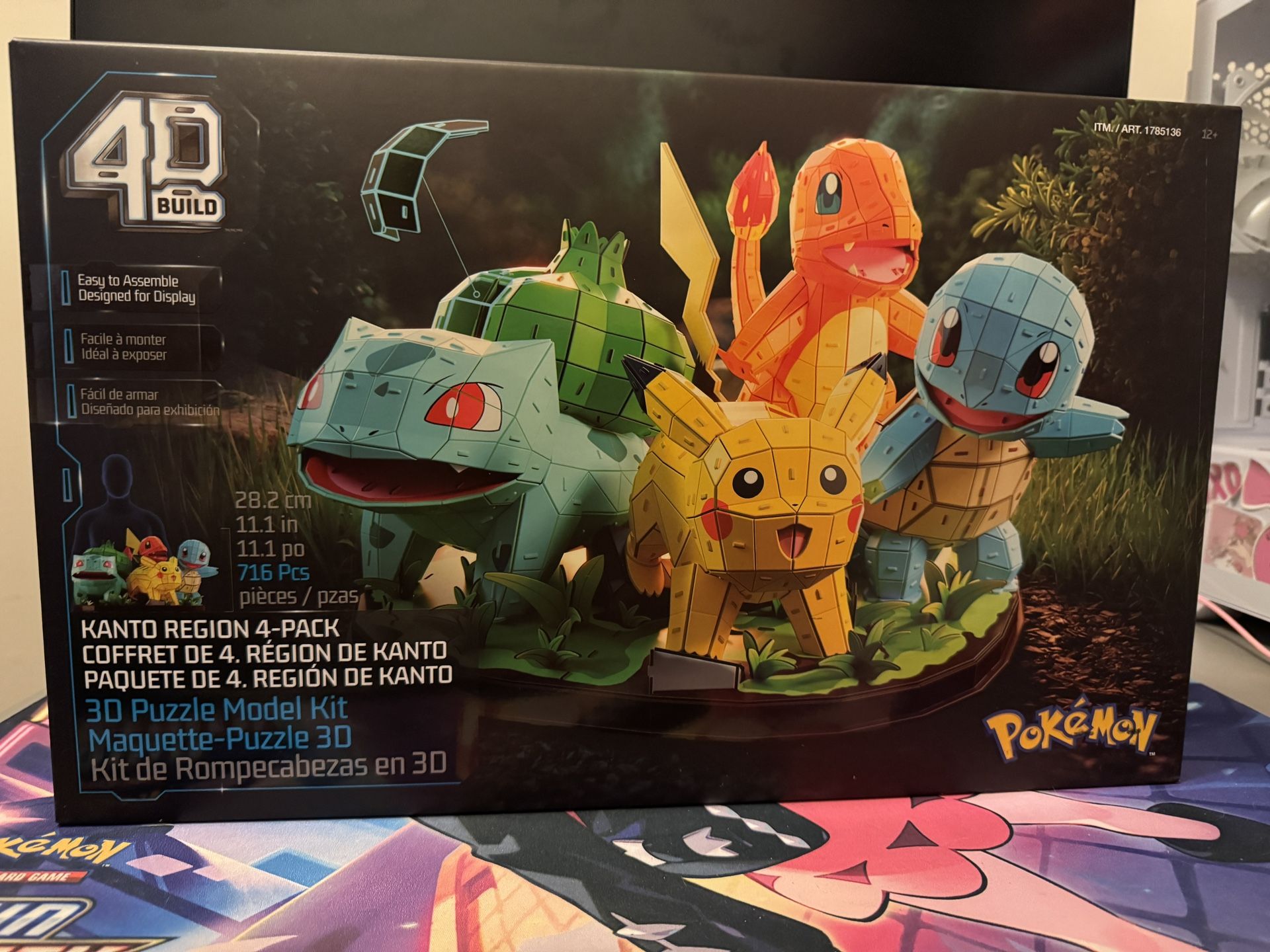 4D Build Pokemon Puzzle  Model Kit! Kanto Region 4-pack In 1 Box NEW