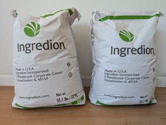 Two 55 lbs sacks of potato starch
