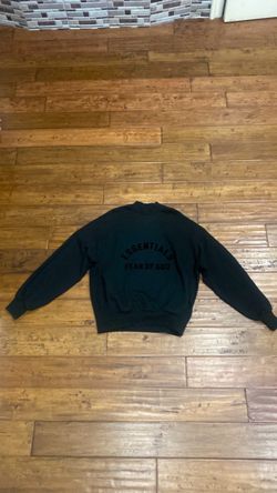 Fear of God Essentials Core Collection Crewneck 'Black' With Pockets Size L