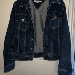 Tommy Hilfiger womens large jean jacket coat 