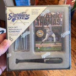 Signature Bats Miniature Replica White Sox Frank Thomas Factory Sealed 