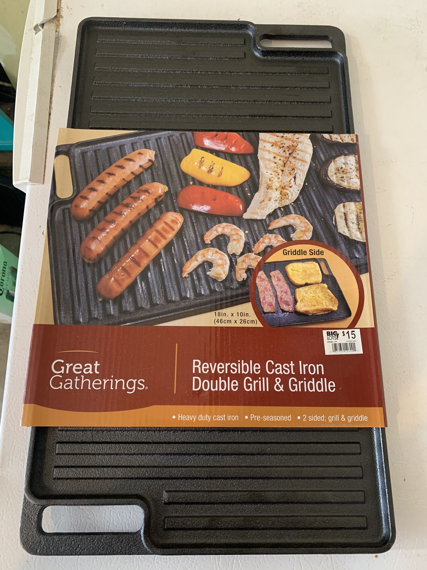 Cast Iron Double Sided Griddle