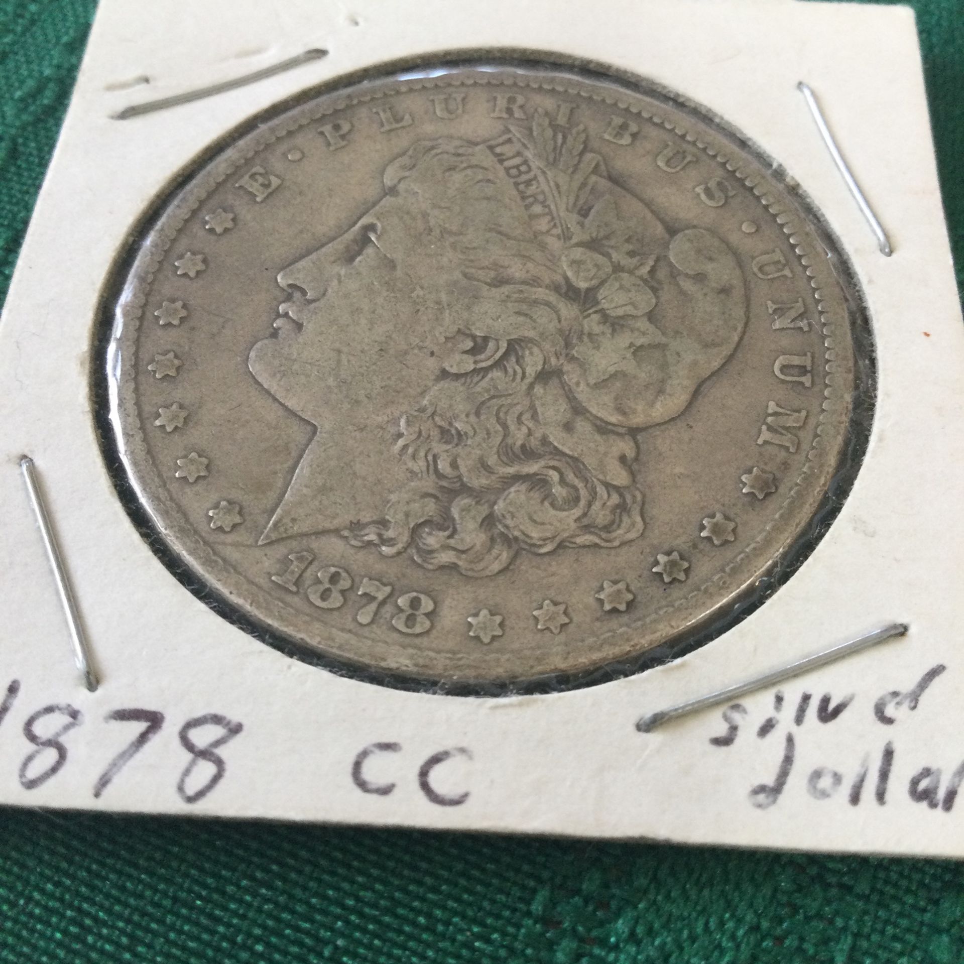 CARSON CITY MORGAN SILVER DOLLAR. FIRST YEAR.