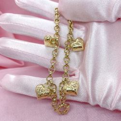 14k Charm Bracelet 