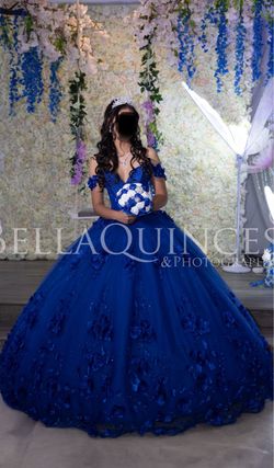 Royal blue sweet 16, quince dress