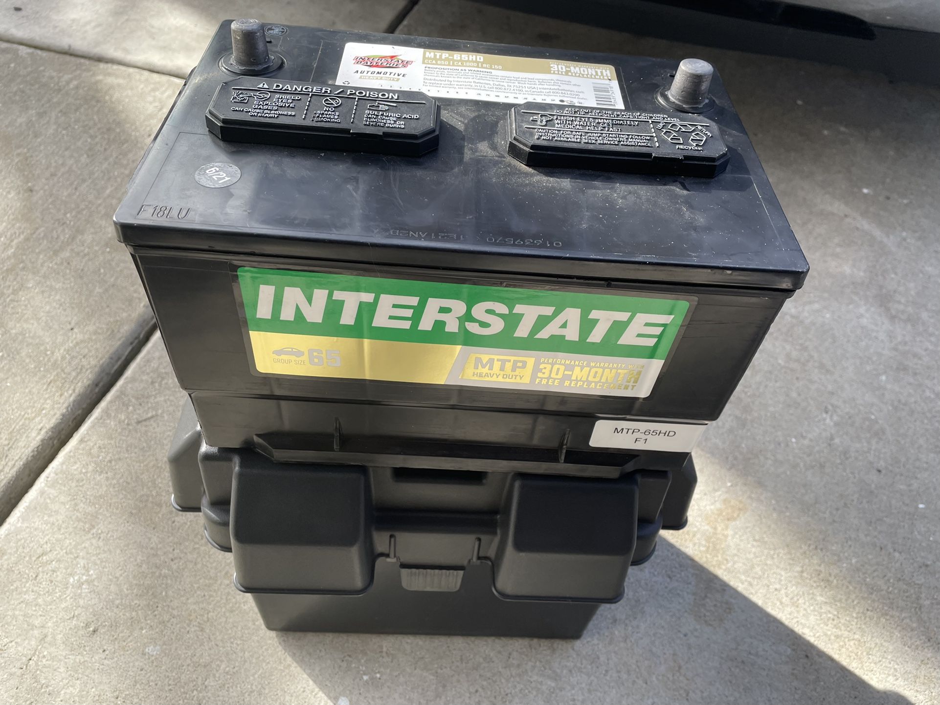 Interstate Battery Mtp 65 HD 6/21