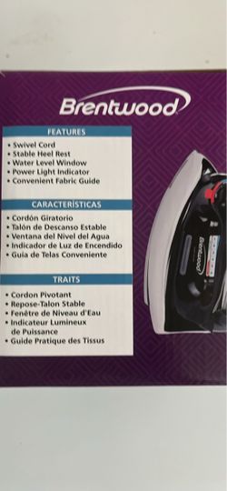 Brentwood stainless steel clothes iron