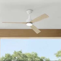 Home Decorators Collection Ryland 52 in. Smart Indoor/Outdoor Matte White Ceiling Fan with Adjustable White LED with Remote Powered by Hubspace