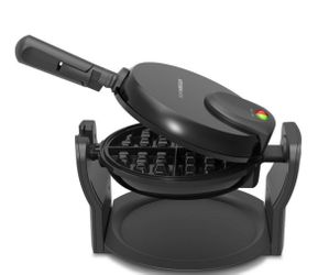 Rotatable waffle maker with indicator