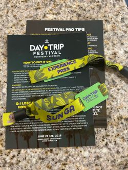2 SUNDAY GA Wristbands