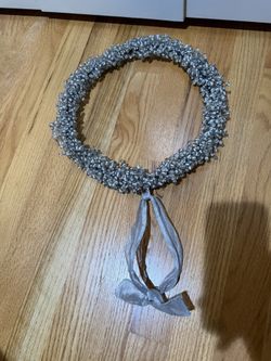 Glass Beaded Wreath Christmas Holiday Decoration Home Decor 