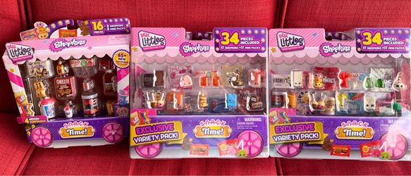 Real Littles Shopkins Snack Time 3 Packs NIB
