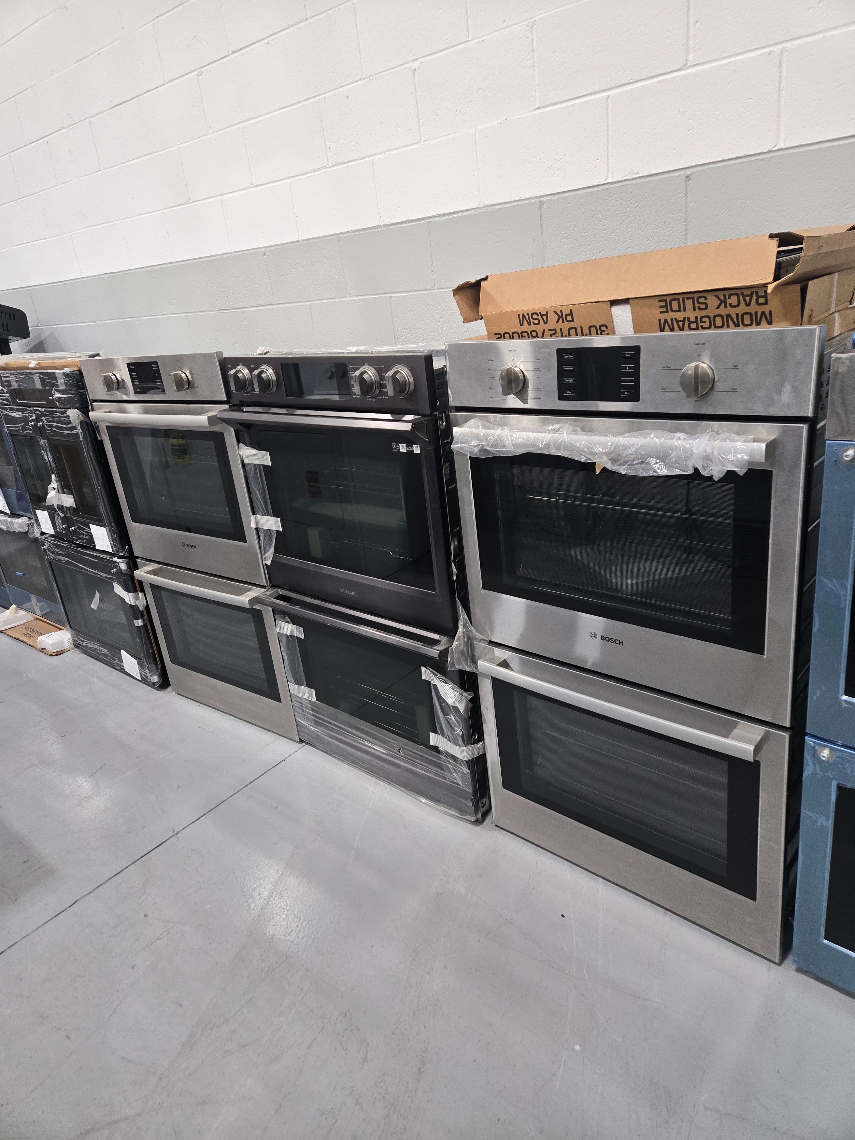 Brand New Single And Double Wall Ovens