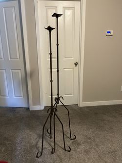 Metal Candle Holders - Set of 2