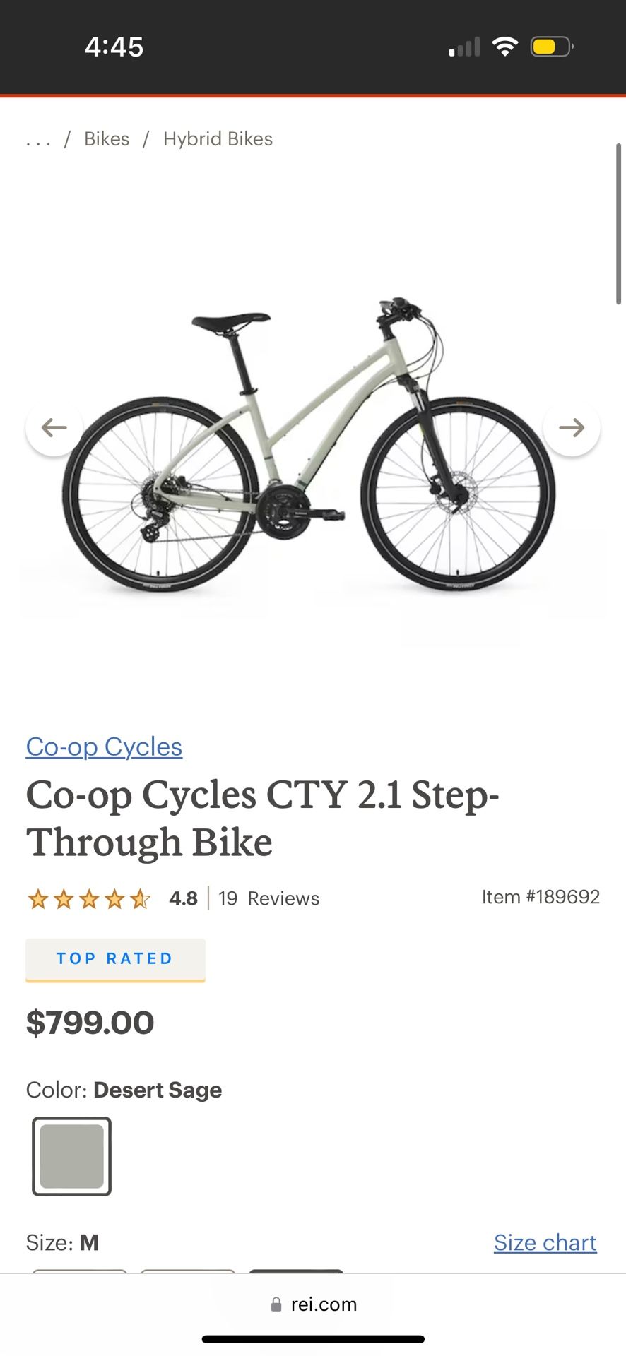 REI Co-op Cycles CTY 2.1 Step-Through Bike