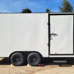 2024 18 footer rare 10400 gvw/ 6 lug ..... enclosed Cargo storage trailer 