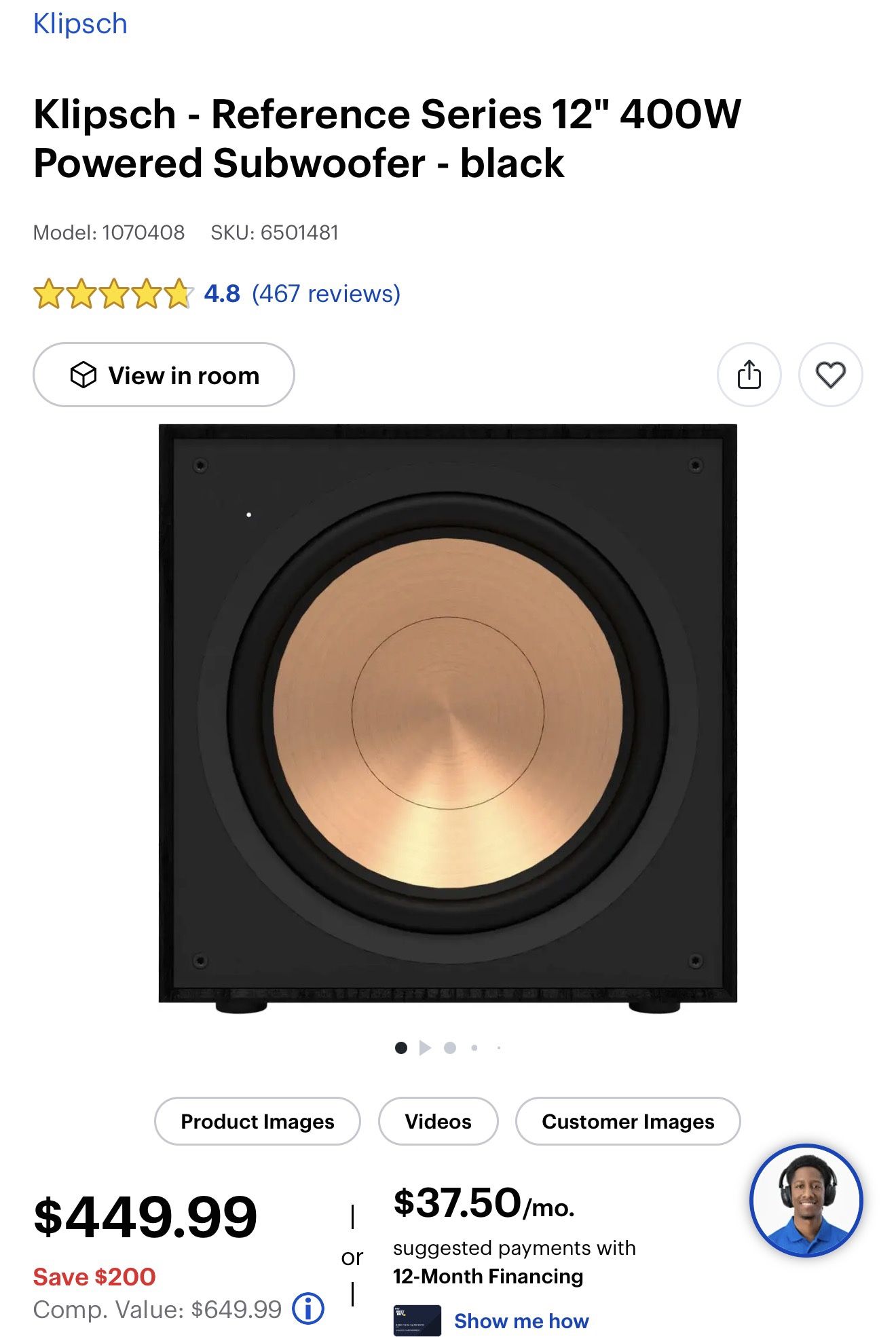 Klipsch Home Theater Subwoofer