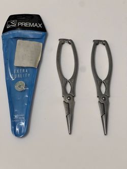 Set by of 2 Premax Stainless Silver Lobster Tongs