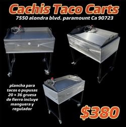 Plancha De 36” | Plancha De Fierro | Patas Desmontable | Incluye Manguera Y Regulador