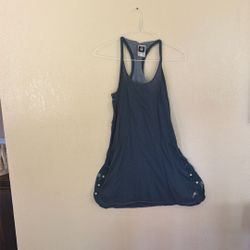 RAW G-STAR ORIGINALS mini COTTON Dress Or Long Top Adorable Blue Denim Look 