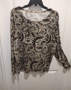  Paisley top Brown tones 