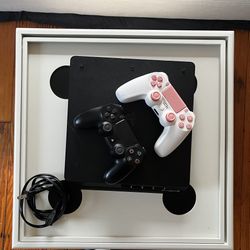 PS4 Slim With 2 Controllers