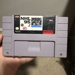 NHL 95 SNES Game Cartridge