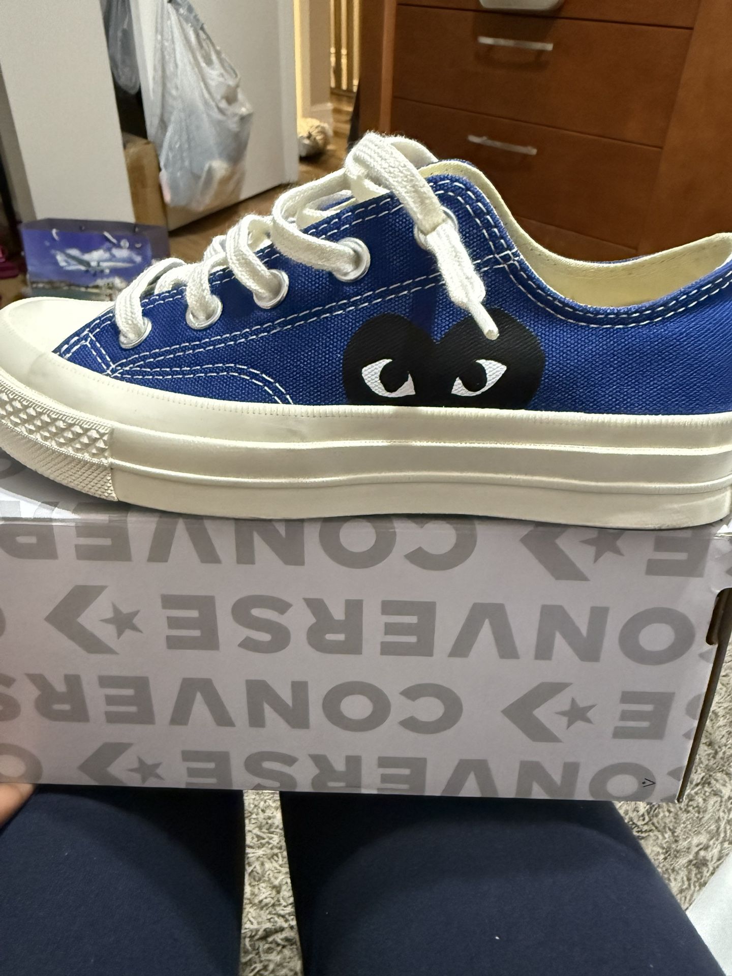 Blue COMME des GARCONS converse Size 6