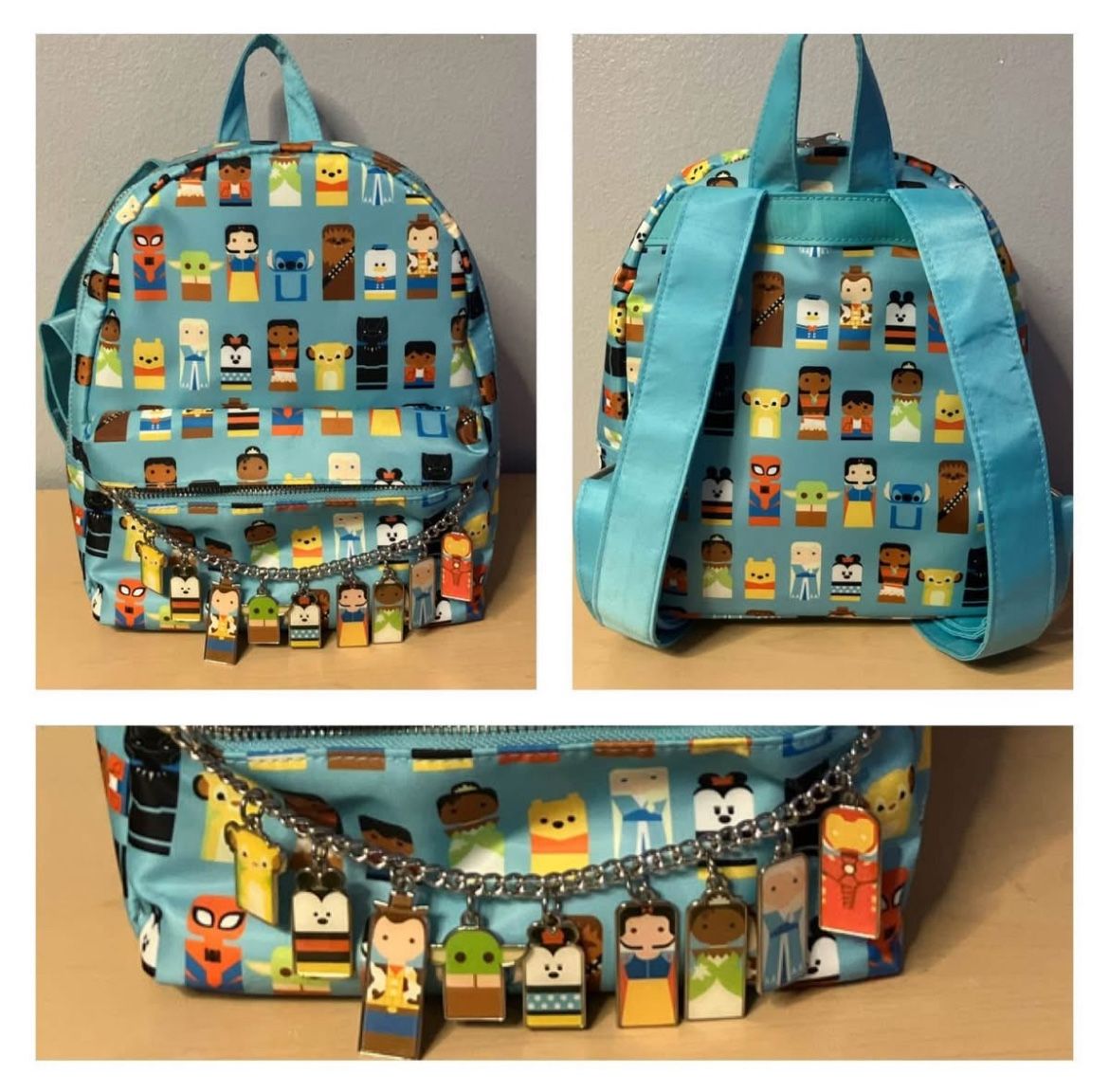 Disney Parks DISNEY100 Celebration Backpack w/ Charms (EUC/Used Once)