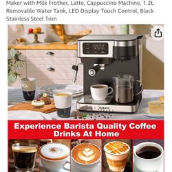 Galanz 2 &1 Pump Espresso Machine & Coffee Maker 