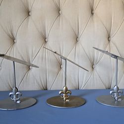 Vintage Metal High Heel Shoe Display Stands – Set of 3 – Industrial Retail Decor