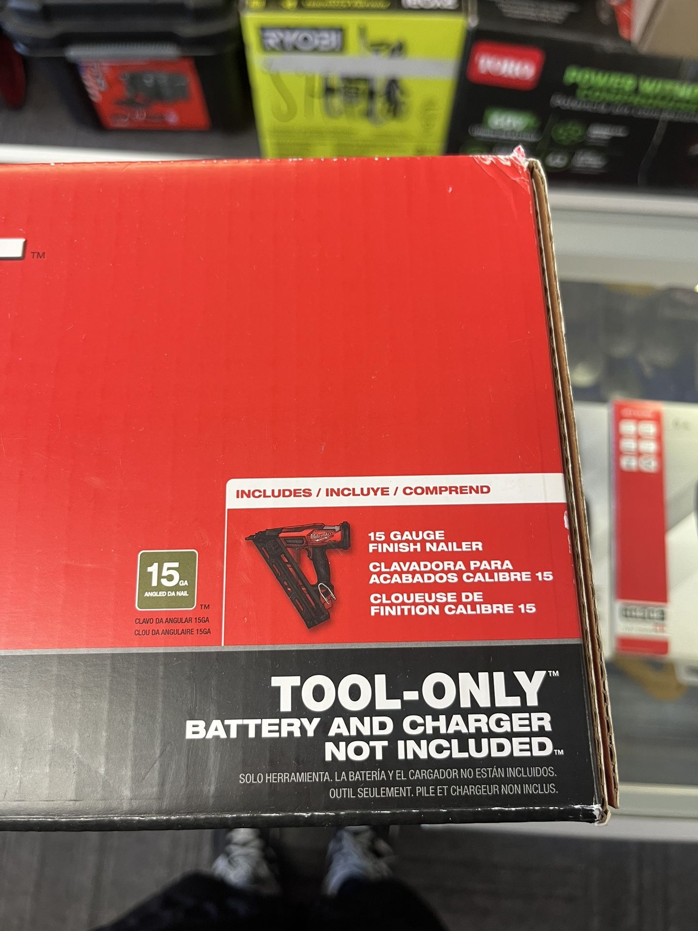 Milwaukee Nail Gun Tool Only Battery And Charger Not Included