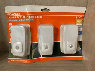Sylvania Power Failure Night Light/Flashlight 3pk